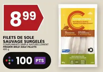 Rachelle-Bery Grocery COMPLIMENTS SIMPLE NATURELLEMENT FROZEN WILD SOLE FILLETS offer