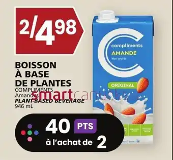 Rachelle-Bery Grocery COMPLIMENTS PLANT-BASED BEVERAGE offer