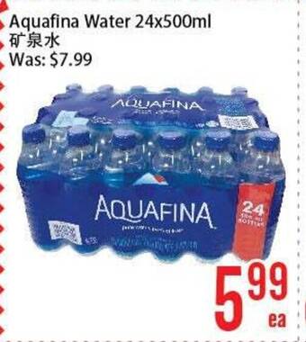 Fresh Value Aquafina Water 24x500ml offer