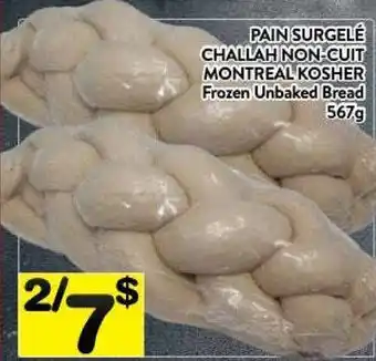 Supermarché PA Frozen unbaked bread offer