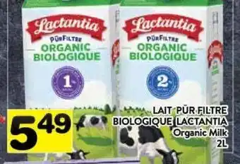 Supermarché PA Organic milk offer