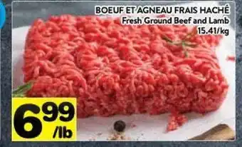 Supermarché PA Fresh ground beef and lamb offer