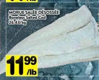 Supermarché PA Boneless salted cod offer