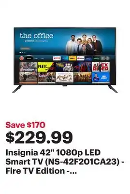 Best Buy Insignia 42 1080p led smart tv (ns-42f201ca23) - fire tv edition - 2022 - only at best buy offer