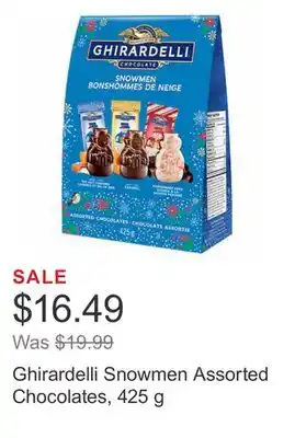 Costco Ghirardelli snowmen assorted chocolates, 425 g offer
