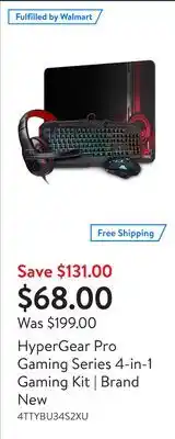 Walmart Hypergear pro gaming series 4-in-1 gaming kit | brand new offer