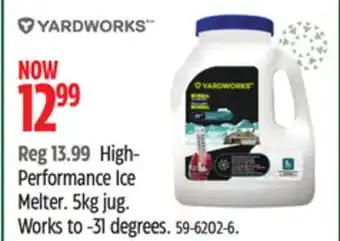 Canadian Tire Yardworks high- performance ice melter offer