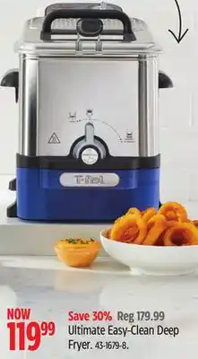 Canadian Tire T-fal ultimate easy-clean deep fryer offer