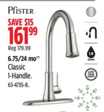 Canadian Tire Pfister classic 1-handle offer