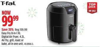 Canadian Tire T-fal easy fry 8-in-1 xl digital air fryer, 4.2l offer