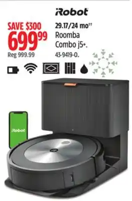 Canadian Tire Irobot roomba combo j5+ offer