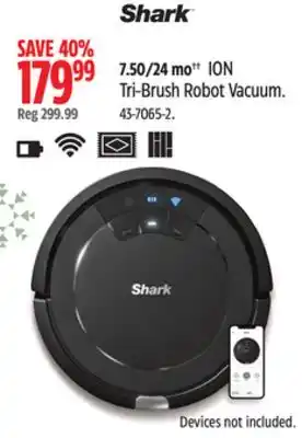 Canadian Tire Shark ion tri-brush robot vacuum offer