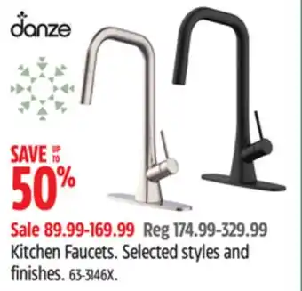 Canadian Tire Danze kitchen faucets offer