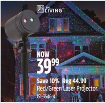 Canadian Tire For living red/green laser projector offer