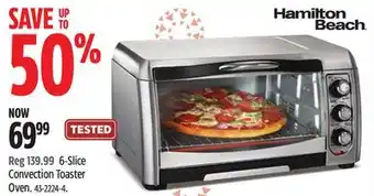 Canadian Tire Hamilton beach 6-slice convection toaster oven offer