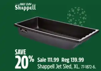 Canadian Tire Eagle claw shappell jet sled, xl offer