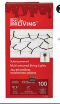Canadian Tire For living solar led lights, 100-ct offer