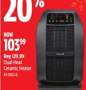 Canadian Tire Honeywell dual-heat ceramic heater offer
