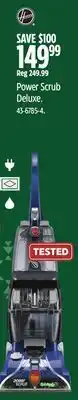 Canadian Tire Hoover power scrub deluxe offer