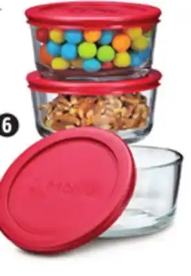 Canadian Tire Anchor hocking 6-pc 4-cup glass food storage set offer