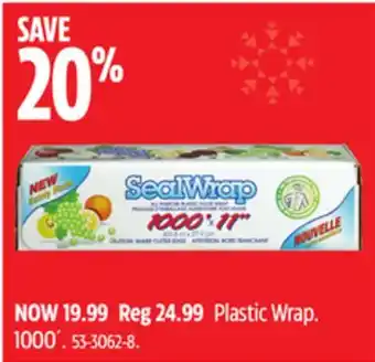 Canadian Tire Sealwrap plastic wrap 1000´ offer