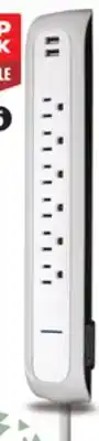 Canadian Tire Noma 6-outlet power bar with dual usb 4' cord offer