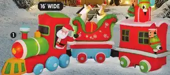 Canadian Tire Gemmy inflatable christmas train offer