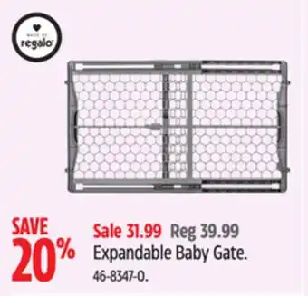 Canadian Tire Regalo expandable baby gate offer