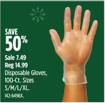Canadian Tire Disposable gloves, 100-ct offer