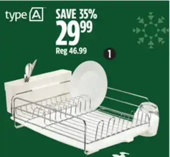 Canadian Tire Type a alpha dish drying rack offer