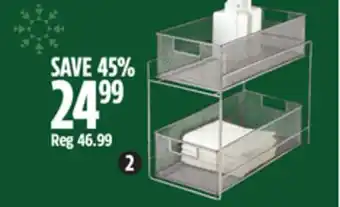 Canadian Tire Type a under-sink organizer offer