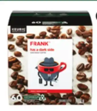 Canadian Tire Frank dark roast k-cup pods, 60-ct offer