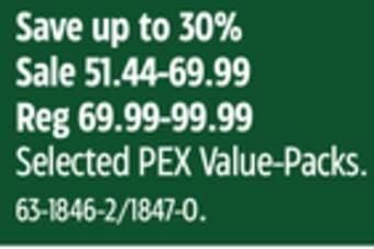 Canadian Tire Selected pex value-packs offer