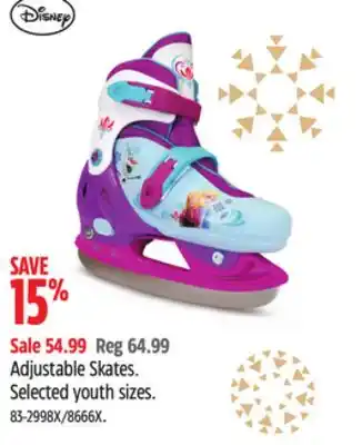 Canadian Tire Adjustable skates offer