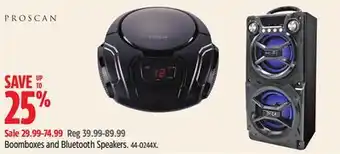 Canadian Tire Boomboxes and bluetooth speakers offer