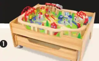 Canadian Tire Wooden train table offer