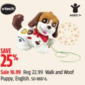 Canadian Tire Walk and woof puppy - english offer