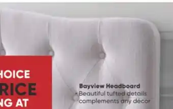 Sleep Country Bayview headboard offer