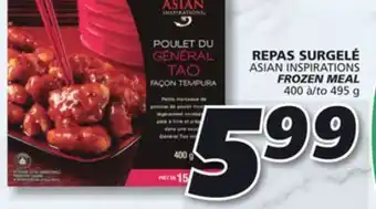 IGA Asian inspirations frozen meal offer