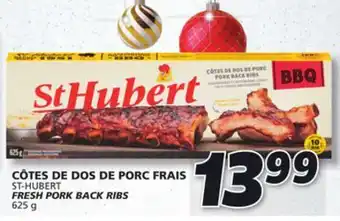 IGA St-hubert fresh pork back ribs offer