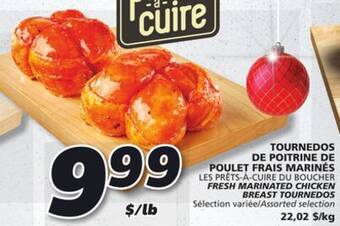 IGA Les prêts-à-cuire du boucher fresh marinated chicken breast tournedos offer
