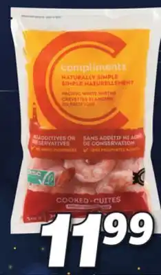IGA Frozen cooked shrimp offer