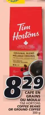 IGA Tim hortons coffee beans or ground coffee offer