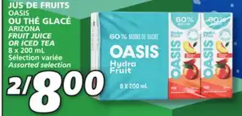 IGA Oasis fruit juice offer