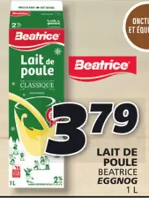 IGA Beatrice eggnog offer