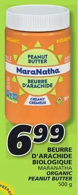 IGA Maranatha organic peanut butter offer