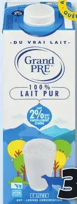 IGA Grand pré uht milk offer