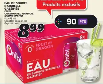 IGA Onibi carbonated natural spring water offer