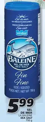 IGA La baleine sea salt offer