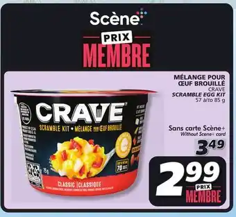 IGA Crave scramble egg kit offer